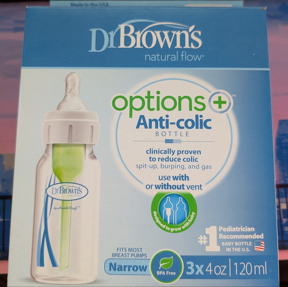 Dr. Brown's Anti-Colic Baby Bottle - White